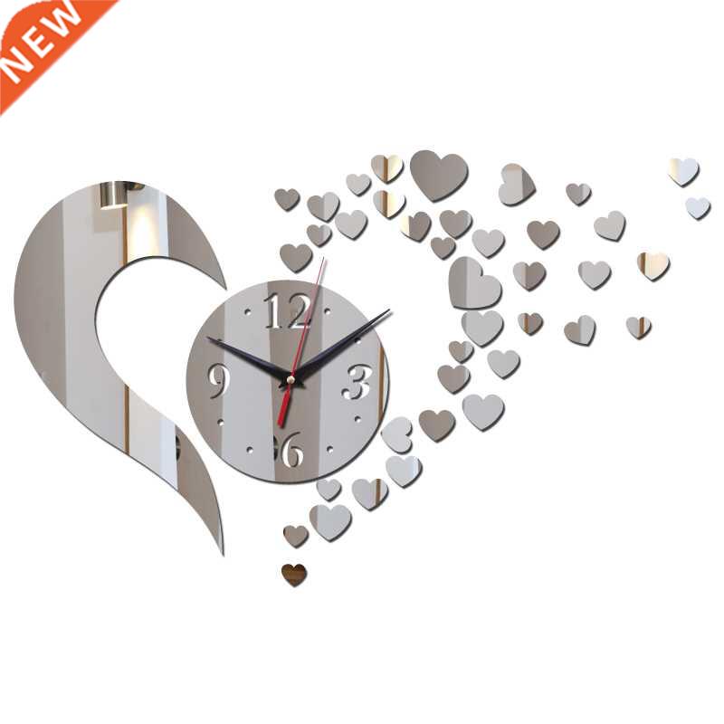 new arrival love art diyclock wall clock Living Roo Quart