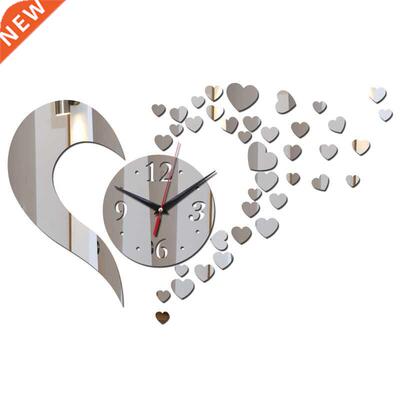new arrival love art diyclock wall clock Living Roo Quart