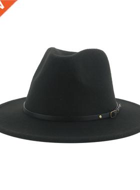 Bowler Hat Hats for Women Men Winter Felted Fedoras Luxury D