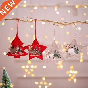 Pentagram Tree Decoration Xmas Glitter 1PC Hanging Christmas