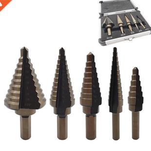 High Ste Step Set Bit Titanium Drill Speed 5Pcs Sizes HSS