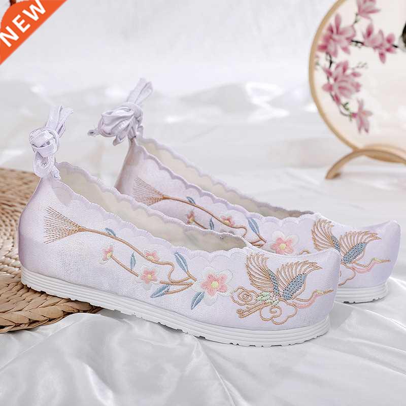 New Hanfu shoes, embroidered shoes, women's antiquity shoes,