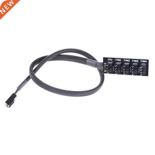 Socket Female Splitter Hub Fan 5Pin 5Male Cable