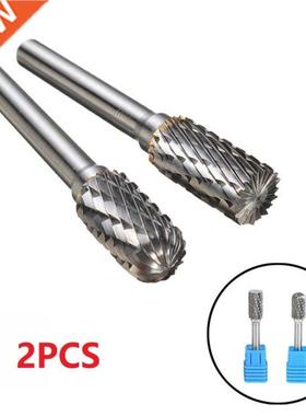 2pcs Tungsten Carbide Steel Burr Rotary Files Milling Cutter