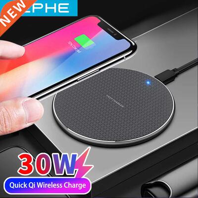 30W Wireless Charger for iPhone 13 12 11 Xs Max X XR 8 Plus