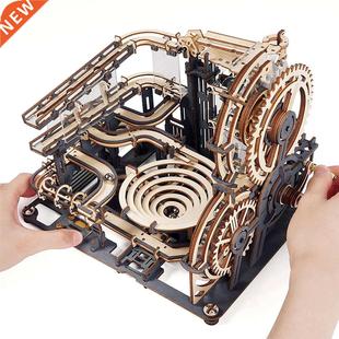 Robotime Rokr 5 Kinds Marble Run Set  Wooden Model Buildi