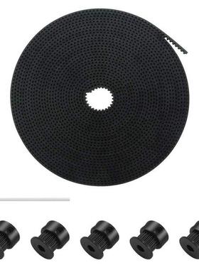 GT2 Open Timing Belt 6Mm Width 5Meter Pure Rubber + 5Pcs Tim