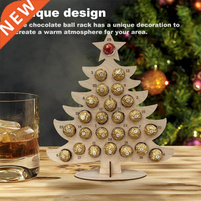 Wooden Christmas Frame Advent Countdown Calendar Empty DIY R