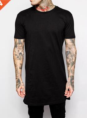 2022 Brand New Clothing Mens Black Mens Long T shirt Tops Hi