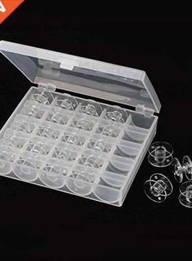 25Pcs Clear Sewing Machine Bobbins Spools Empty Bobbins Spoo