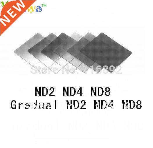 6pcs color filter ND2 ND4 ND8 + Gradual ND2 ND4 ND8 filter