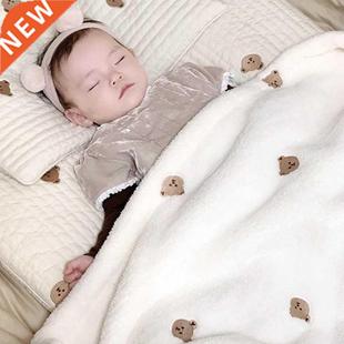 Soft Winter Blanket Swaddling Blankets for Baby Newborn Bed