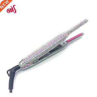 Bling Rhinestone Pencil Hair Straightener Curler Curling Iro