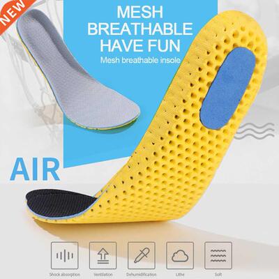 1 Pair Unisex Memory Foam Shock Absorption Breathable Insole