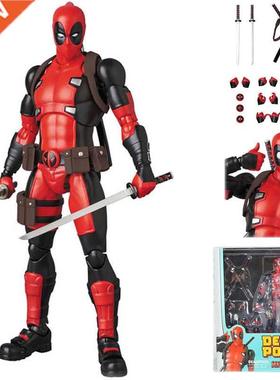 Marvel Mafex 082 Change Head Deadpool PVC Action Figure Toy