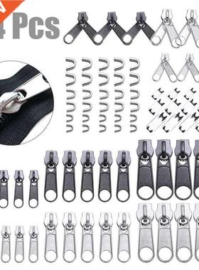 84pcs/Set Zipper Replacement Head Zipper Repair Kit Univers