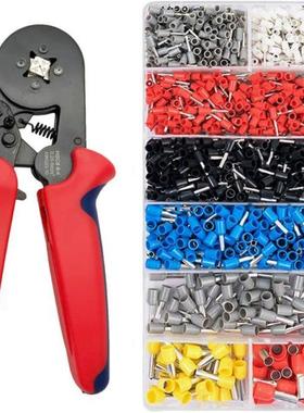 Crimper Plier Set, 0.25-10mm2 Self-Adjustable Ratchet Wire C