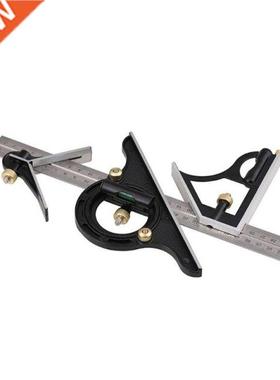 12 Combination Protractor Tri-Square Angle Ruler Machinist