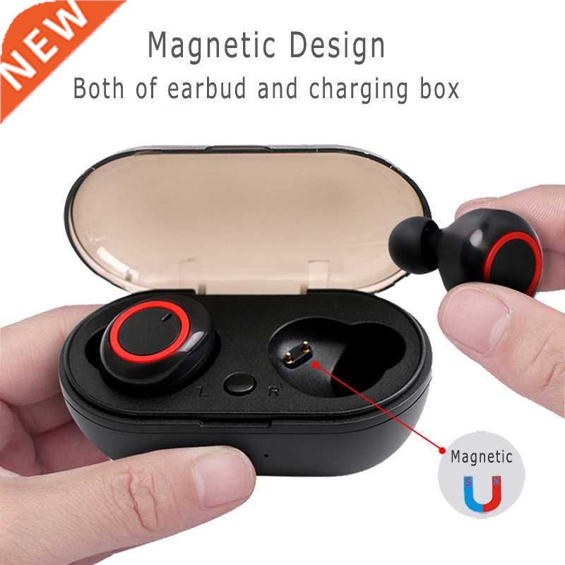 AIRVOLT Y50 5.0 TWS wireless headphones sport earphone blu