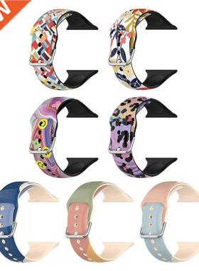 Silicone Strap For Apple Watch Band 44mm 40mm 41mm 45mm 8mm