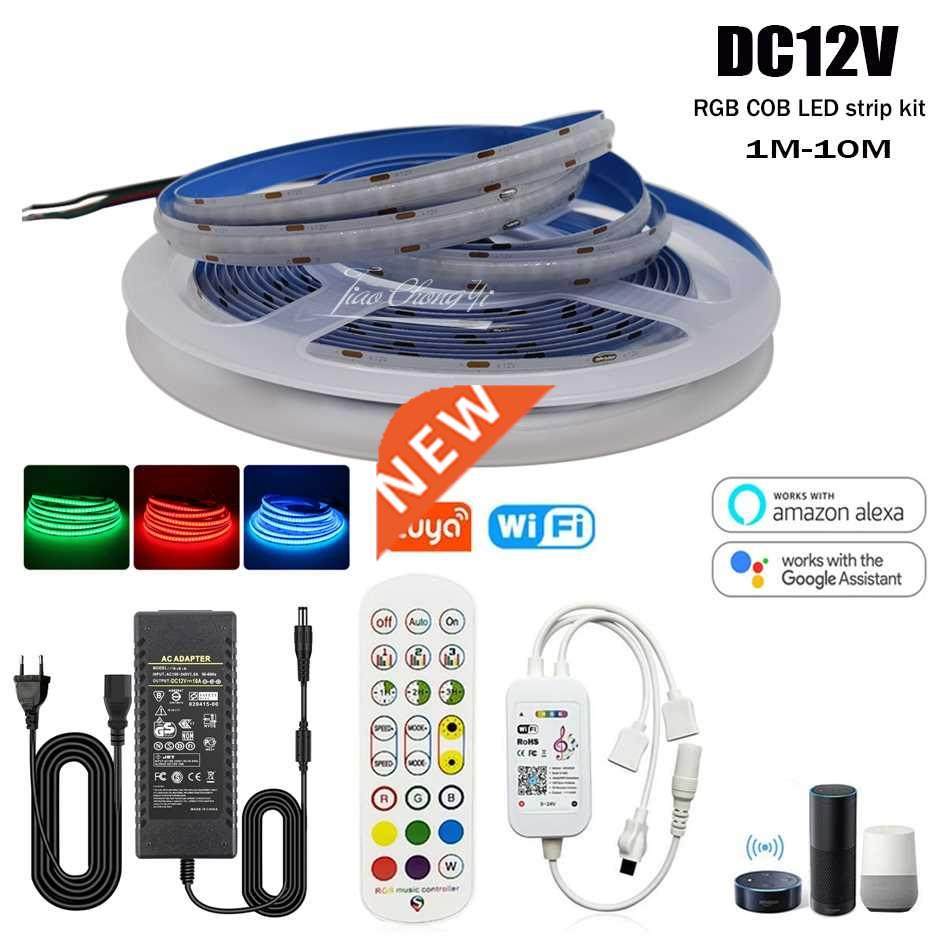 RGB DC12V 756LEDs/m High Density Flexible FOB COB Linear Led