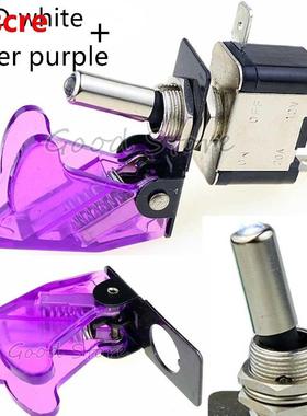 1Set 12V 20A Auto Car Boat Truck Illuminated White Led Toggl