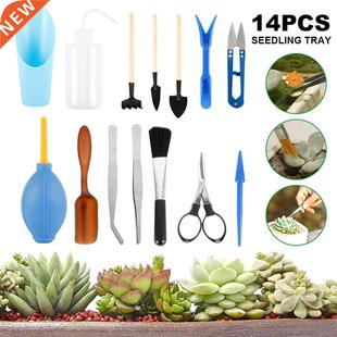 Kit Succulent Planting 14Pc Tool Planter DIY Garden