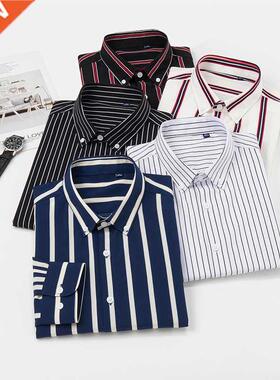 5XL 6XL 7XL 8XL 9XL 10XL Large Size Men's Striped Shirt New