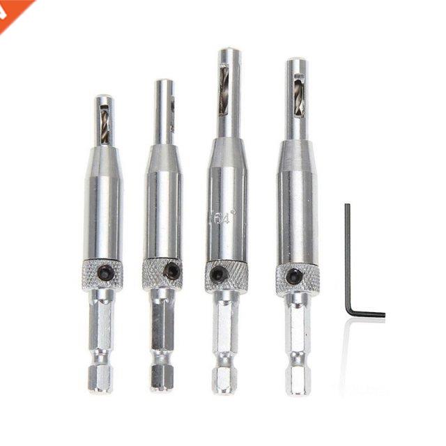 1 Set Center Drill Bit Door Self Centering Hinge Tapper Core