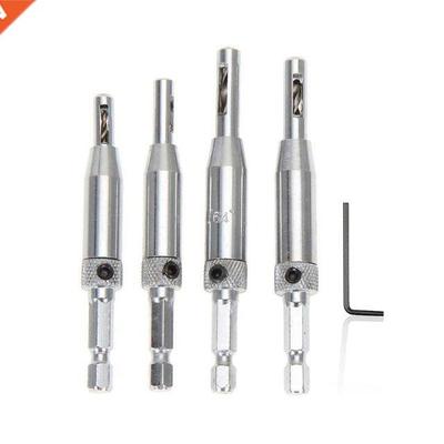 1 Set Center Drill Bit Door Self Centering Hinge Tapper Core