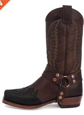 Men's Boots Mid-Calf New Style Fashion Boot Shoes Handma