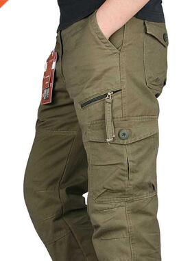 Overalls Cargo Pants Men Spring Autumn Casual Multi Pockets