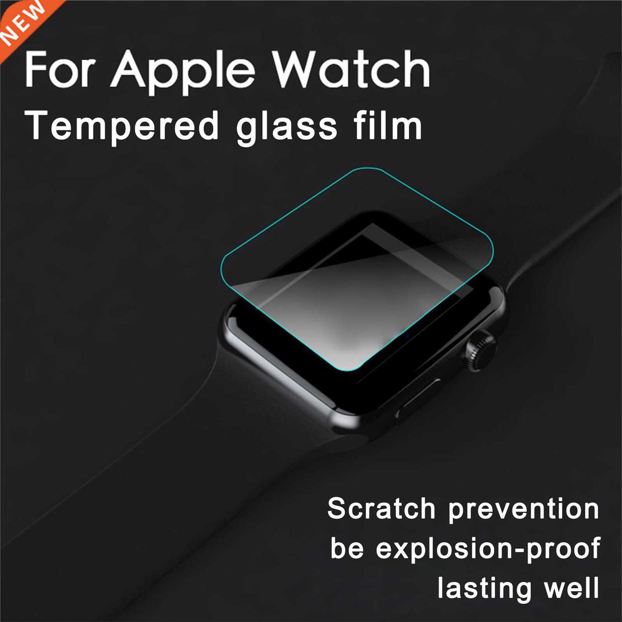 3/5PC Tempered Film For Iwatch 7 44mm Protective Film New HD