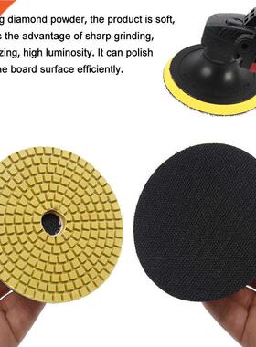 10Pcs 4Inc 100mm Diamond Polishing Pads Kit 50-6000 Grit Wet