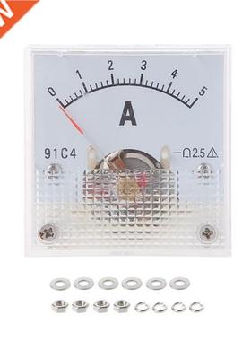 91C4 Ammeter DC Analog Current Meter Panel Mechanical Pointe
