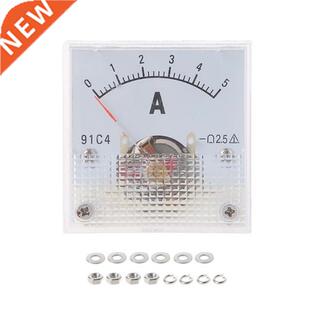 91C4 Ammeter DC Analog Current Meter Panel Mechanical Pointe