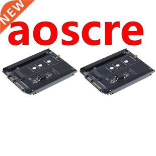 NGFF Metal 6Gb Adapt 2Pcs SATA Key Case SSD M.2 2.5