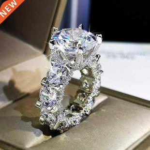 Top Design 925 Stamp Ring For Propose Wedding Engagement Rin