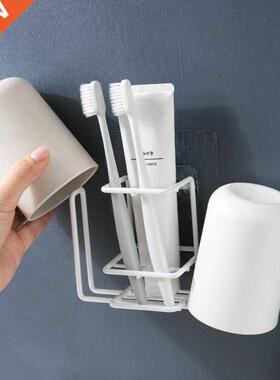 Bathroom Shelf Metal Creative Toothbrush Storage Rack Wall S