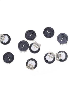 10Pcs Wheel Duplex Potentiometer B103 16X2mm 10K Ohm Double