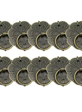 10Pcs Bronze Vntage Drawer Handle Classcal Quncunx Cabne