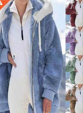 Hoodie Hooded Jacket Women's Flannel Jacket Hoodie Women's P