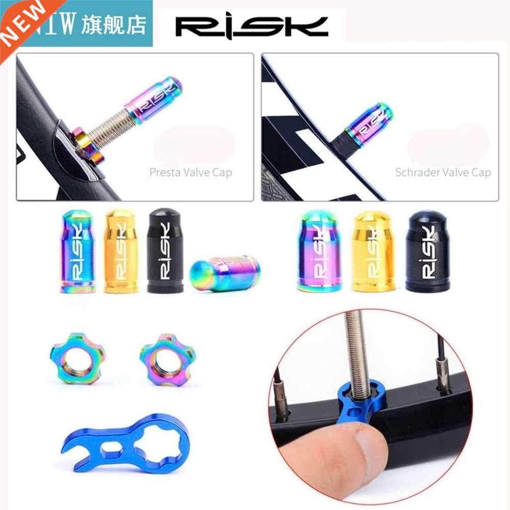 1Set Titanium Bicycle Presta Schrader Valve Cap Bike Tire Ty