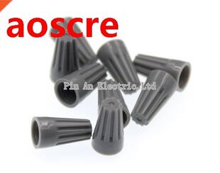 100pcs, P1, Gray , spring type thread pressing cap, closed t