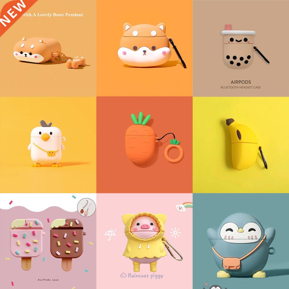 Corgi Dog Paw Duck Penguin Cartoon Case For Airpods 1 2 Cas