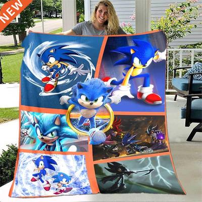 Sonic Blanket Soft Plush Flannel Throws Blankets for Sofa Be