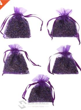 5Pcs Real Lavender Organic Dried Flowers Sachets Buds Bag Fr