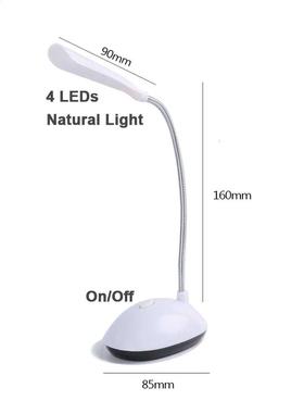 Table Lamp For Study LED Desk Lamp 3XAAA Battery Not Include