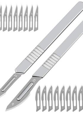 10pcs 11# 23# Carbon Steel Surgical Scalpel Blades + 3# 4 #H