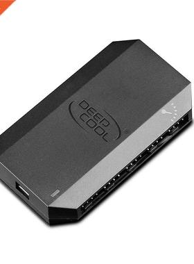 DEEPCOOL FH-10 1 to 10 4pin PWM cooling fan hub splitter cab